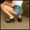 Pretty young TG gal with sexxy legs and feet
